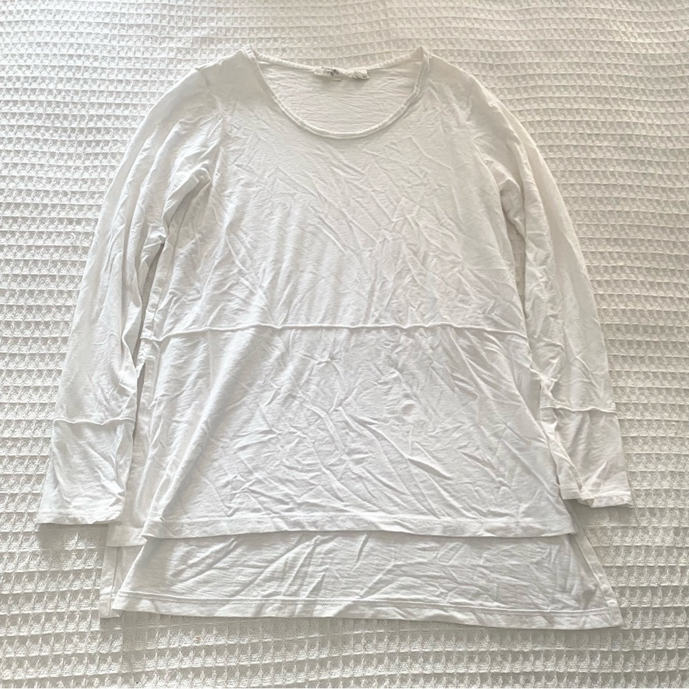 Women's White Long Sleeve Top small